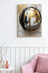 Rustic Abstraction Kətan Tablo TB2028 - 2