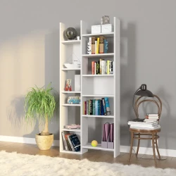 Sable Kitab Rəfi - Ağ - Decoroom Collection (1)