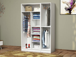 Sabrina 3 Qapılı Dolab - Ağ - Modev