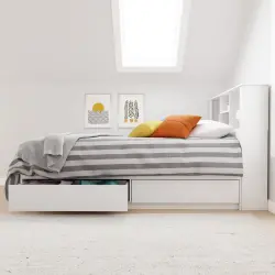 Sadi Bir Nəfərlik Çarpayı - Ağ - Modev (1)