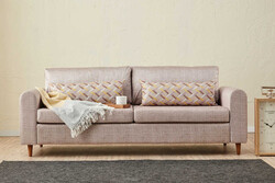 Salem Serisi Üçyerli Divan Krem - Evdebiz