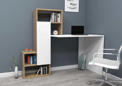 Segoro Çalışma Masası - Ağ/Meşə - Modev