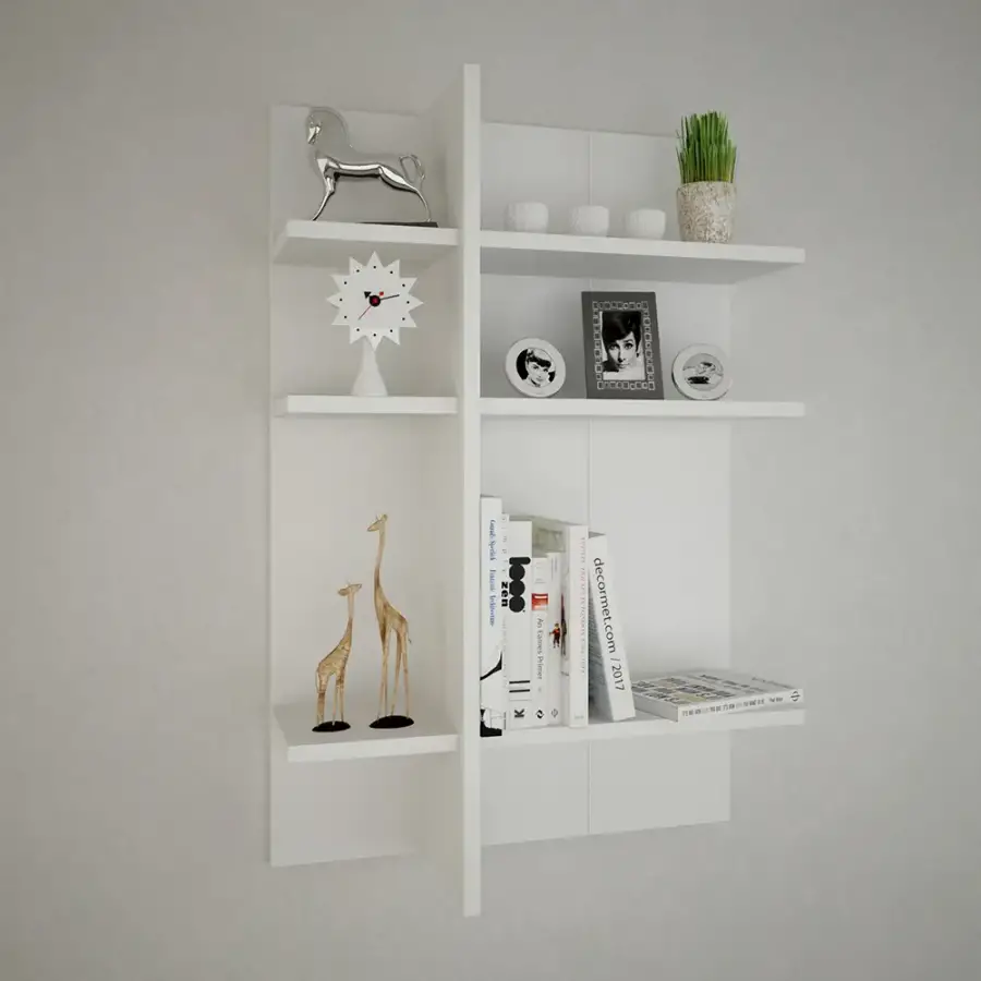 Semen 2 Divar Rəfi - Ağ - 1