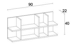 Semen Divar Rəfi - Ağ/Meşə - 3