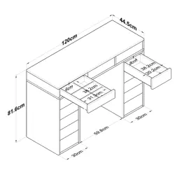 Serez Makiyaj Masası - Ağ - Ravilla (1)