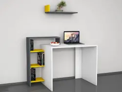 Serta Uşaq Otağı Mebel Dəsti + Çarpayı, Dolab, Çalışma masası, Tumba - Antrasit/Sarı - 6