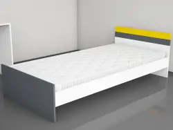 Serta Uşaq Otağı Mebel Dəsti + Çarpayı, Dolab, Çalışma masası, Tumba - Antrasit/Sarı - 3