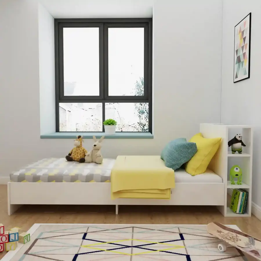 Sidney Bir Nəfərlik Çarpayı - Ağ - 2
