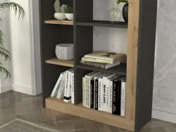 Siloma Kitab Rəfi - Antrasit/Meşə - 3