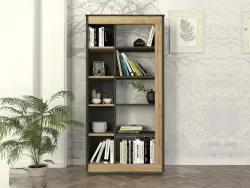 Siloma Kitab Rəfi - Antrasit/Meşə - 1