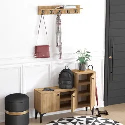 Simon Asılqanlı Ayaqqabı Dolabı - Meşə - Decoroom Collection (1)