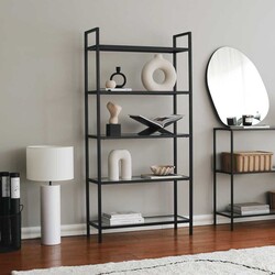 Siyah Kitab Rəfi / Vitrin K100 - Neostill