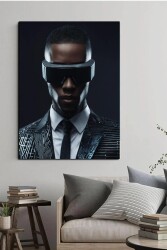 Siyah Takımlı Adam Kanvas Tablo - Markaev