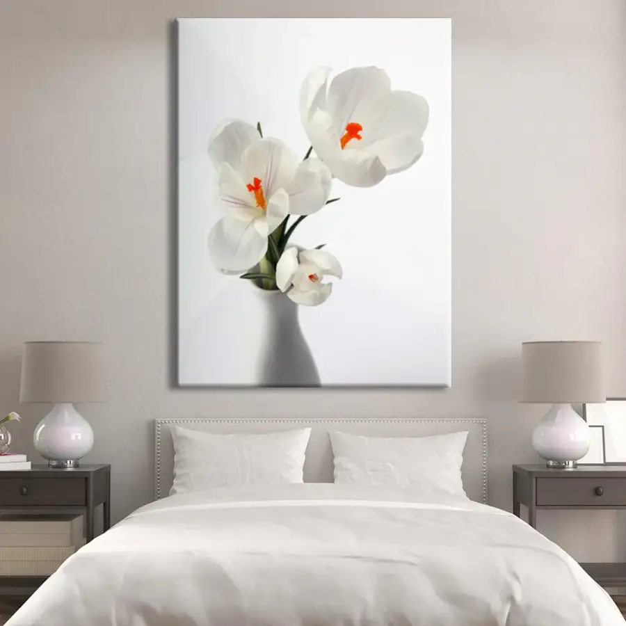 Snowdrop Flowers Kətan Tablo TB2082 - 3