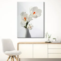 Snowdrop Flowers Kətan Tablo TB2082 - 4