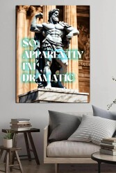 So Apparently im Dramatic Kətan Tablo Yeşil - Markaev