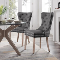 Sofid Dəri Stul - Boz - Mobella (1)