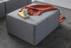 Soft Sırt Minderli 3 Modül Modüler Üç Yerli Pufikli Divan Keten - Gri - Eymense (1)