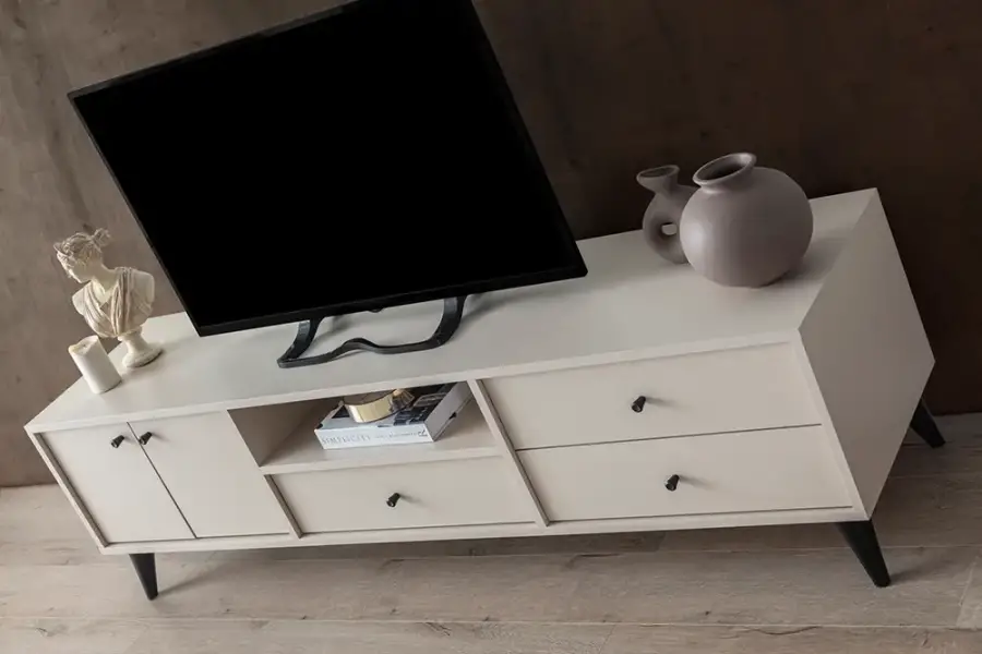 Solina Tv Stend 180cm - Krem - 3