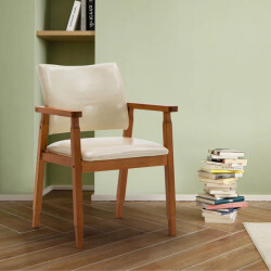 Sona Stul Dəri - Krem - Mobella