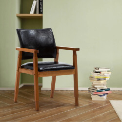 Sona Stul Dəri - Qara - Mobella