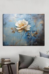 Soyut Kasımpatı Kanvas Tablo - Markaev