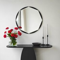 Stella Yuvarlaq Güzgü - Qara - Neohome