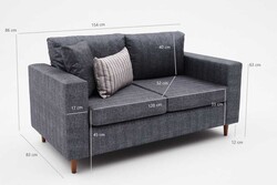 Step Serisi İkiyerli Divan Antrasit - Evdebiz (1)