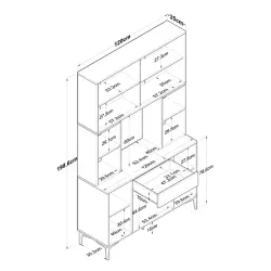 Stornes Çox Məqsədli Dolab - Ağ - Ravilla (1)