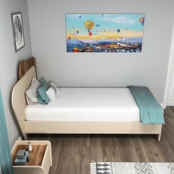 Suave Bir Nəfərlik Çarpayı - Krem/Cəviz - Modev (1)