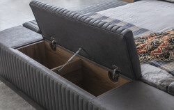 Sunline Masajlı Akıllı Çarpayı - Antrasit - Eymense