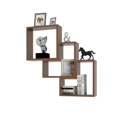 Tilia Divar Rəfi - Cəviz - Decoroom Collection (1)