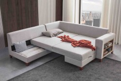 Tloft Künc Divan Dəsti Keten - Krem - Eymense (1)