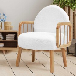 Tosca Berjer Kreslo - Ağ - Zemhome