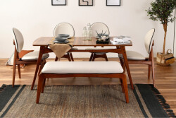 Touch İskandinav 4 Stullu Benchli Masa Dəsti - Vow (1)