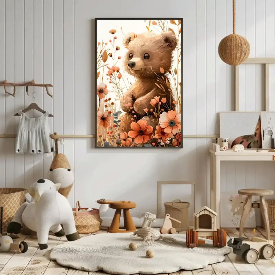 Toy Teddy Bear Kətan Tablo TB2140 - 1
