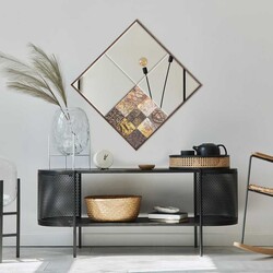 Traverten Bizoteli Güzgü 62 cm * 62 cm - Lyon - Bluecape