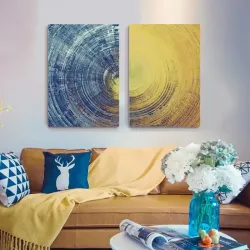Tree Art 2'li Set Kətan Tablo TB1193 - 3