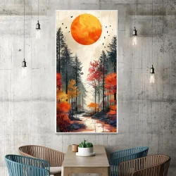 Treetops at Dusk Kətan Tablo TB2137 - Tabloshop (1)