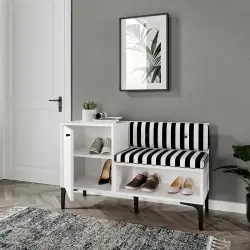 Trio Ayaqqabı Dolabı - Ağ - Venatto (1)