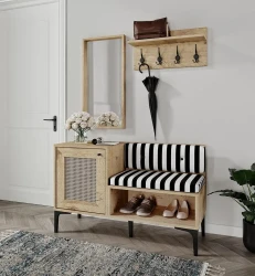 Trio Life Dəhliz Dolabı və Ayaqqabı Dolabı - Meşə - 3