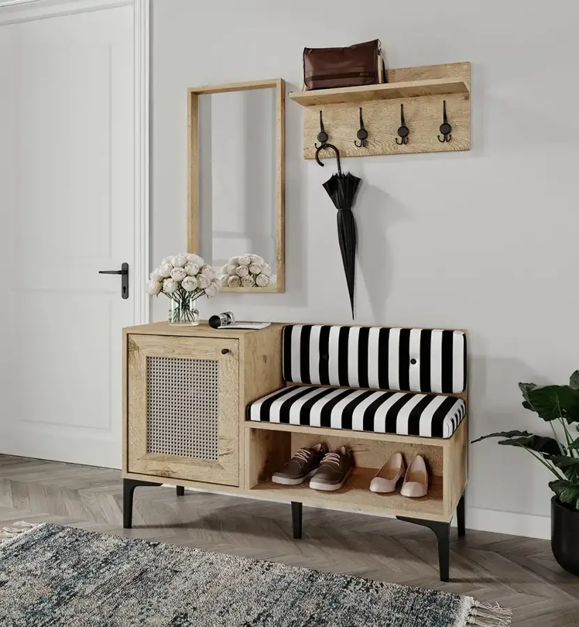 Trio Life Dəhliz Dolabı və Ayaqqabı Dolabı - Meşə - 3