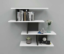 Tulipon Divar Rəfi - Ağ/Antrasit - Modev (1)