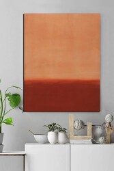 Turuncu Karşıt Tonlar Kətan Tablo - Markaev