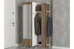 Urban Güzgülü, Asılqanlı Dəhliz Dolabı - Cəviz/Ağ - 1