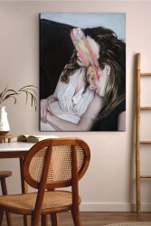 Uyuyan İki Kadın Kanvas Tablo - Markaev