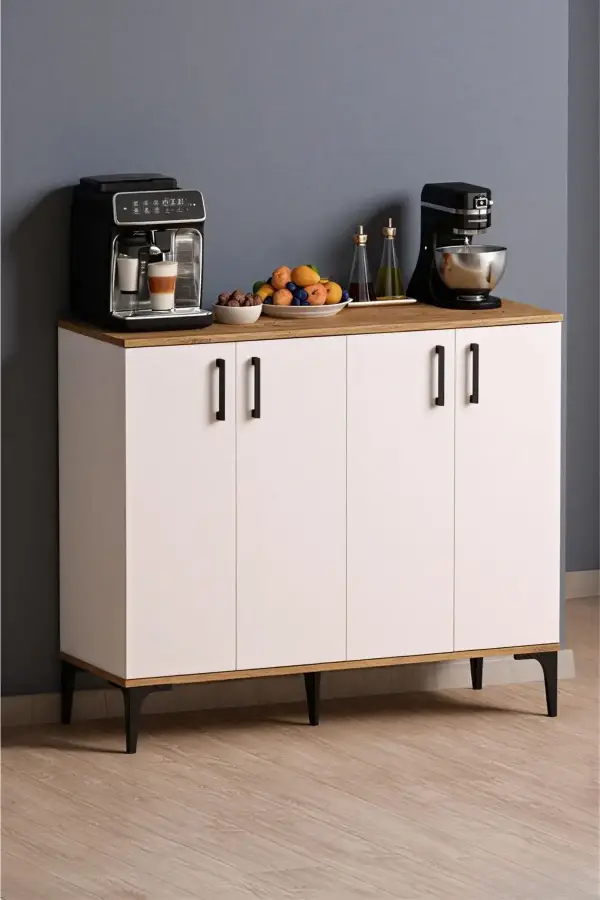 Valencia Çox Məqsədli Dolab - Ağ/Meşə - 1