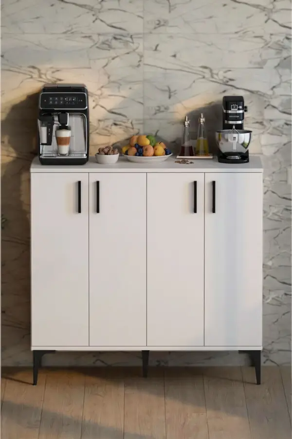 Valencia Çox Məqsədli Dolab - Ağ - 3