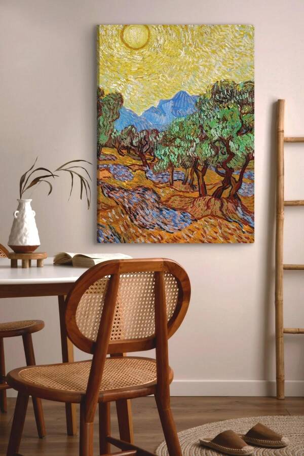 Van Gogh Olive Trees Kətan Tablo 0875 - 1