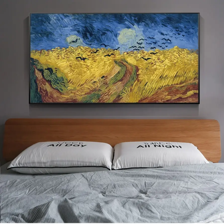 Van Gogh, Wheatfield with Crows Kətan Tablo TB1435 - 1
